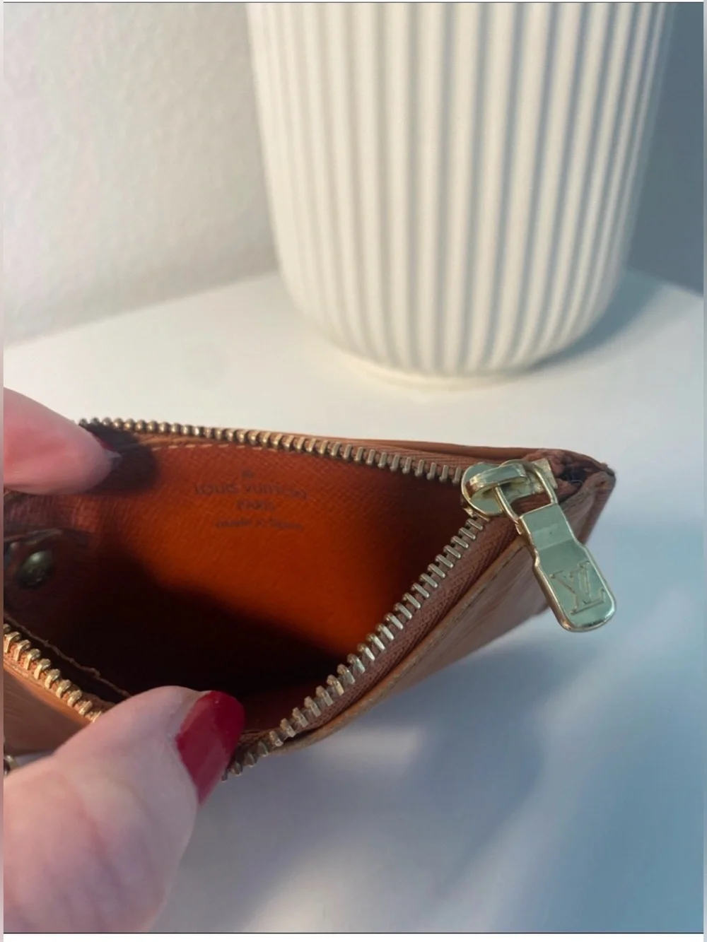 Final Price~ Vintage Louis Vuitton Key Clés Epi Leather In Kenyan Fawn